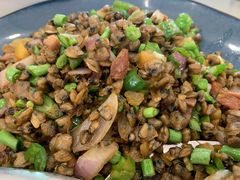 豆角粒炒蚬肉-咏竹苑