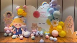 -七月气球布置订婚·宝宝宴· 求婚·生日布置(二七万达店)