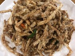干炸茶树菇-老四川平头酸菜鱼(衙前店)