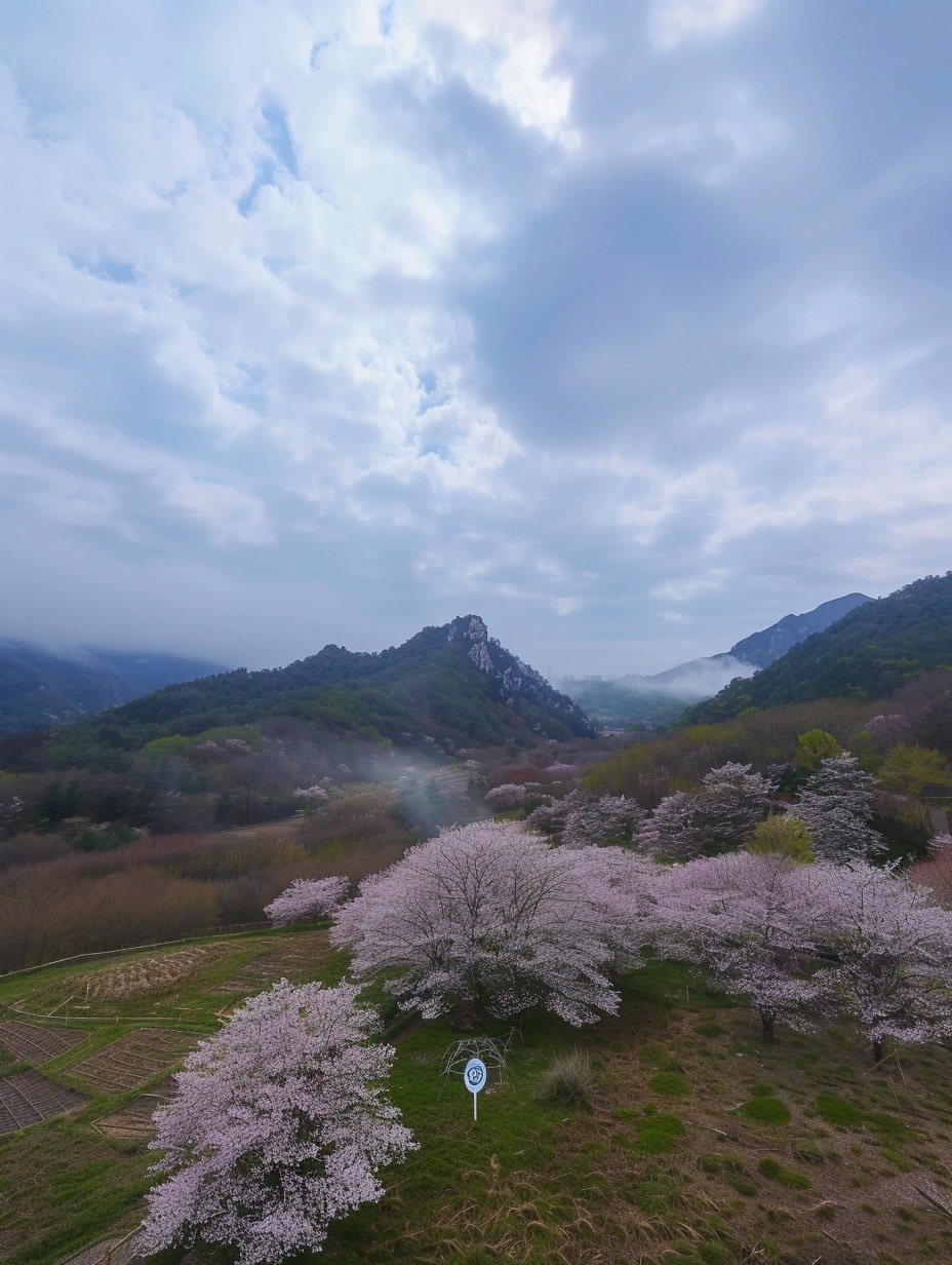 张村樱花谷图片图片