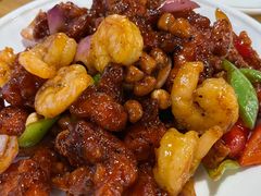椒香虾仁爆鸡球-陈傻子餐厅(世纪都会店)