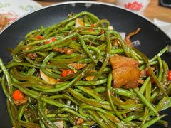 干锅芸豆丝-老头儿油爆虾(金鹰世界店)