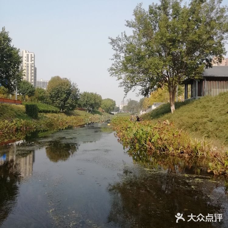 河的东岸新建了一个很大的公园,虽然没有命名
