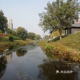河的东岸新建了一个很大的公园，虽然没有命名