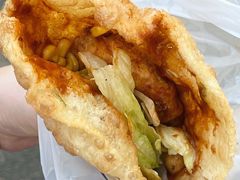 -小红车炸蛋葱油饼