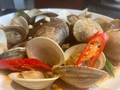 葱姜炒花蛤-鑫悦楼煎蟹·16年海鲜大排档