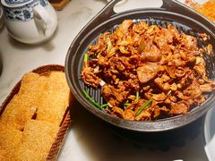 八旗小炒羊肉配空心饼-淮扬府(安定门店)