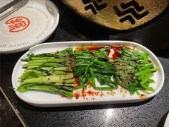 烤韭菜-探鱼·鲜青椒爽麻烤鱼(领展购物广场店)