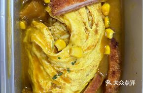 Fried Pork Cutlet Omurice