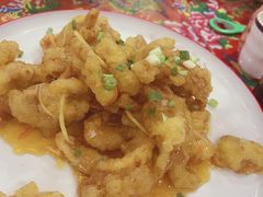 特色锅包肉-闯关东东北农家菜(崂山石老人店)