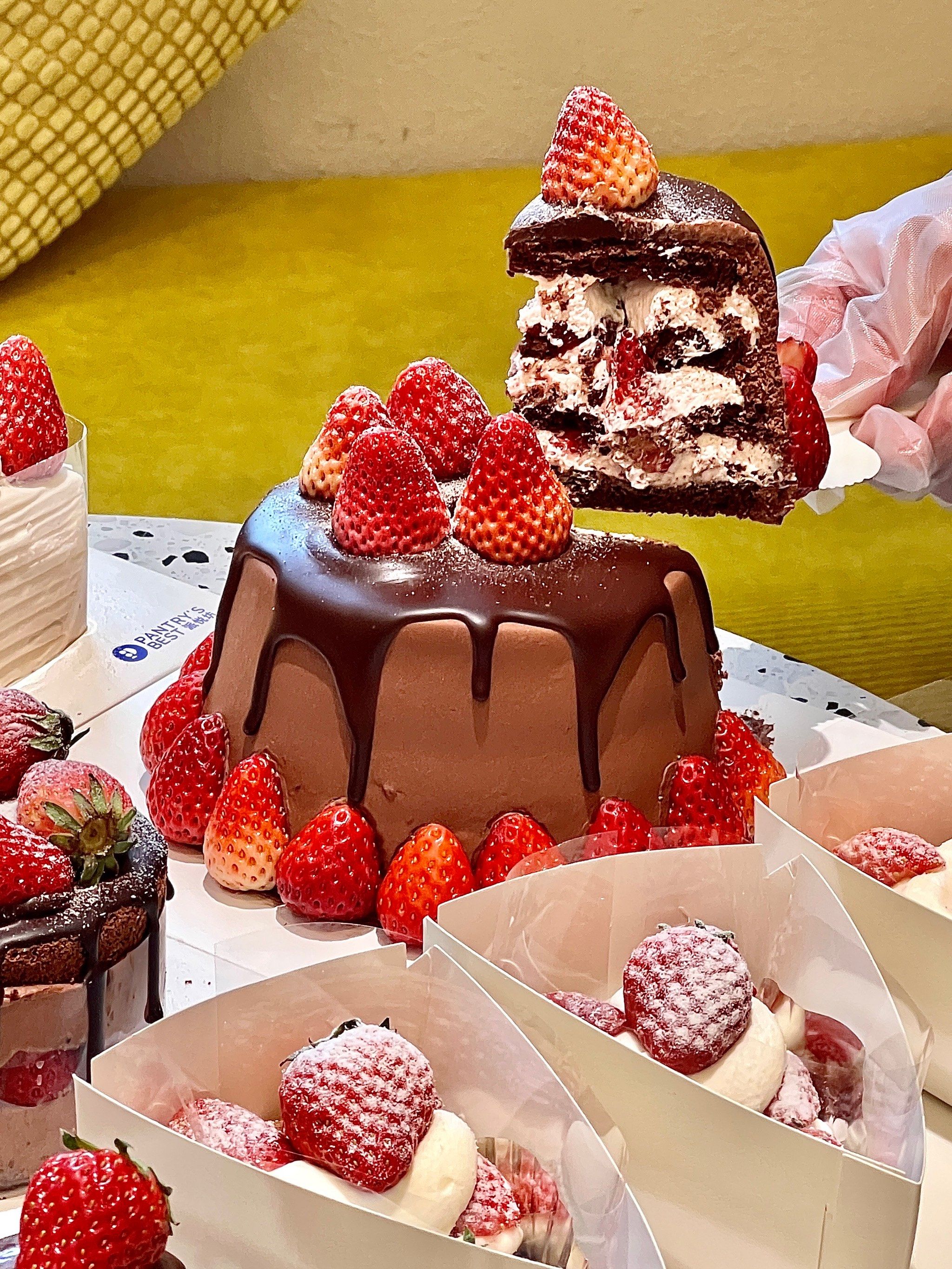 这款香香甜甜的草莓戚风蛋糕90被我吃到啦6015