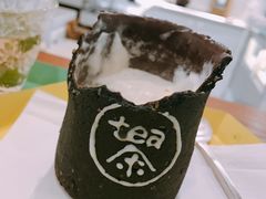 手工奶盖茶饼干杯-茶是一枝花泡茶店