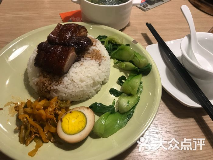 蜜汁叉烧拼琵琶鸭饭