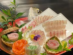 鲷鱼活造饼三文鱼刺身-松临·铁板烧&Omakase(神农店)