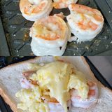 鲜虾芝士三明治🥪好吃美味不翻车！[调皮]