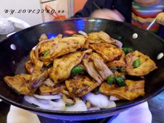 干锅千页豆腐-晚归月亮湾私家菜(临邑路店)