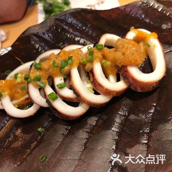 桃山日本料理铁板烧味增汁烤鱿鱼图片-北京烧烤-大众点评网