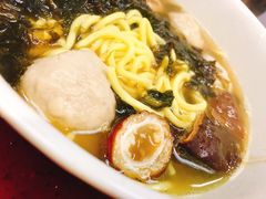 【新记车仔面】紫菜鱼丸大肠油面-新记车仔面