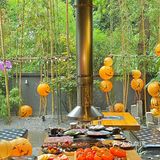 成都万圣节氛围烤肉🎃第一次吃烤柿子