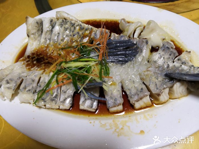 大王滩水库河鱼庄(教育店)清蒸黑鲩鱼腩图片