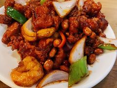 椒香虾仁爆鸡球-陈傻子餐厅(世纪都会店)