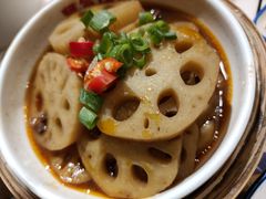 卤莲藕片-喜悦小串丹东小黄牛海鲜烧烤大排档(民主广场店)