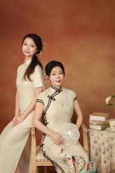 -时光纪亲子全家福照相馆(静安店母女写真父母纪念照)