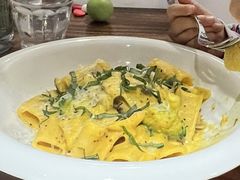 双菇南瓜奶油意面-六月花园咖啡馆(中关村东路店)