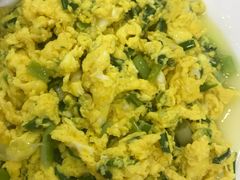 野葱炒土鸡蛋-鑫福楼农家菜