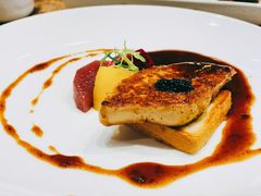 鲜鹅肝佐红酒梨-禾牧铁板创意料理(姑嫂树路店)