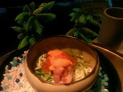 海胆三文鱼子拌温泉蛋面-地球美食剧场