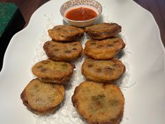 香炸荠菜莲藕夹-曾宴·楚菜(湖北省博物馆店)