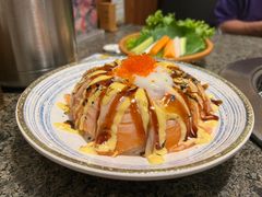 三文鱼流心熔岩饭-梦山水日本烧肉(五四广场店)