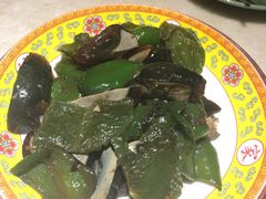 青椒炒皮蛋-那家小馆•北京菜•烤鸭(中关村店)