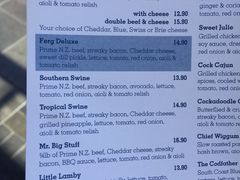 菜单-Fergburger(皇后镇店)