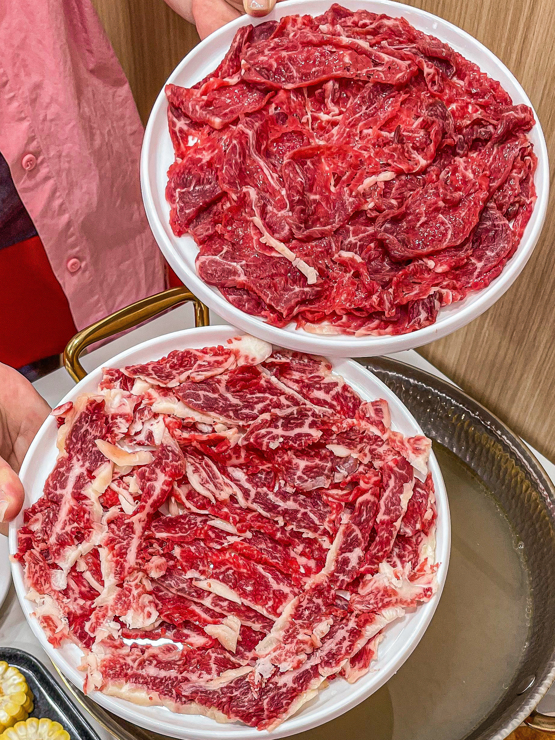 现切牛肉火锅!02!味道赞不绝口