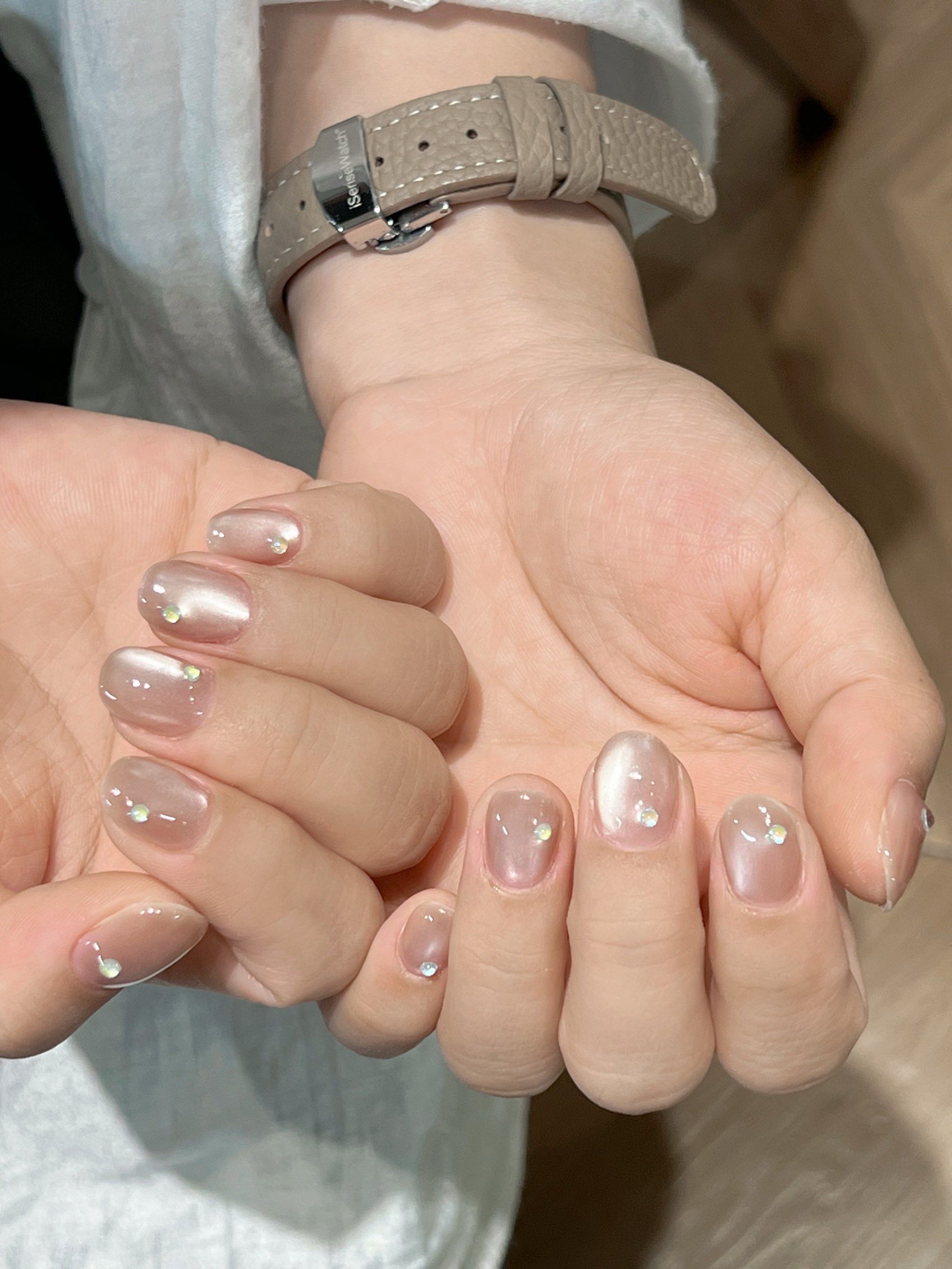 江南西美甲丨短指甲系列·玻璃珠猫眼