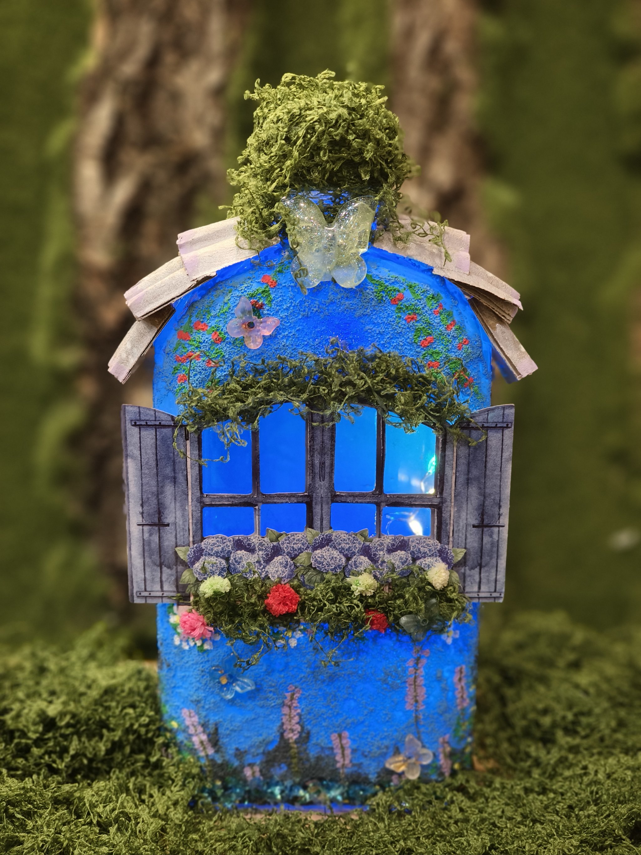 🌸空瓶魔法:小灯串点亮的梦幻小屋