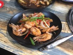 葱爆基围虾-争鲜·鲍鱼鸡煲(美邻中心店)