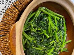 啫啫虾酱空心菜-熠盛粤味(永康路店)