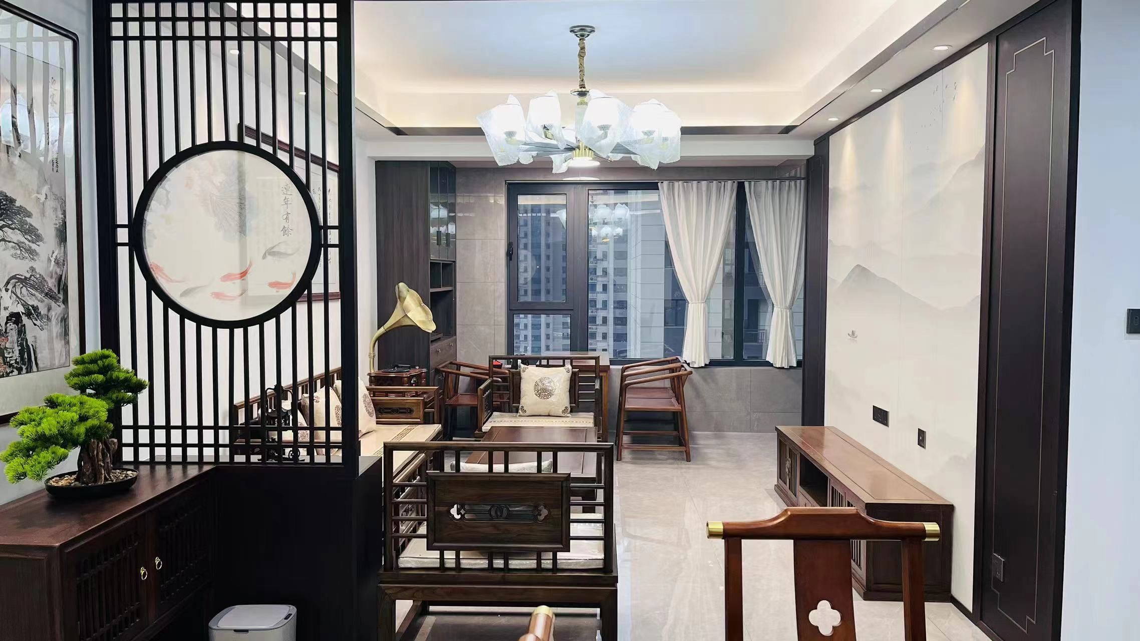 感受中国古典文化,翠景台新中式装修