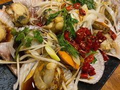 油泼扇贝-老东镇啤酒屋海鲜加工·蒸汽海鲜·海鲜烧烤(台东店)