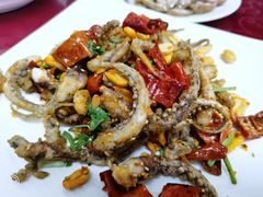 脆椒辣鱿鱼-兴国苑酒店