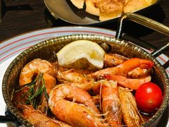 橄榄油蒜香煎虾-庐灶江南·江南菜·四合院Bistro(东直门·华侨夜泊君亭店)
