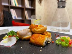 鲜烤鳗鱼配金蒜酱-岸芷汀兰·法餐牛排