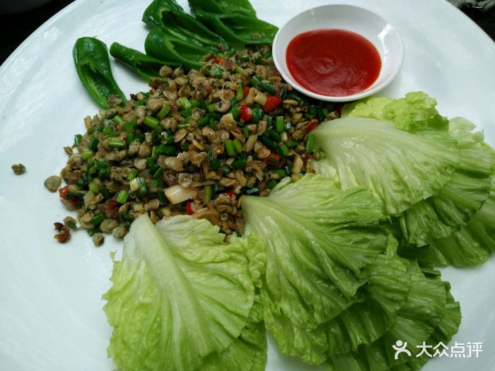 猪肉婆私房菜-蚬肉生菜包图片-顺德区美食-大众点评网