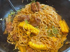 精选肋排焖面-金豆角砂锅焖面(安贞店)