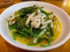 鲜菌黄瓜花-丁记盐蘸牛肉·新杭菜(河东路店)