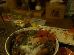 温泉蛋牛肉饭-半藏居酒屋(香港花园店)