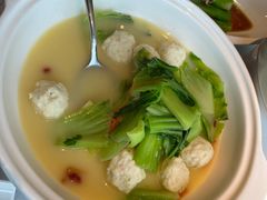 虫草水东芥兰捞鱼丸-馋遇江南·精致湖景雅宴(东方之门店)